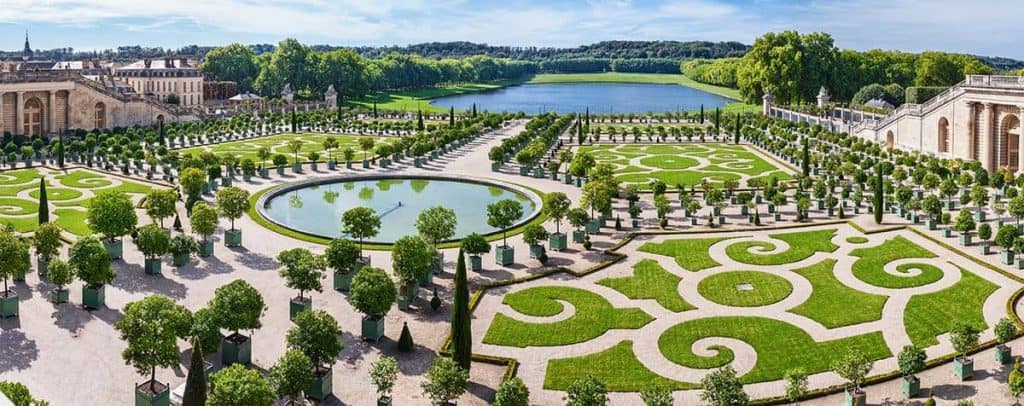 Die Gärten von Versailles von oben