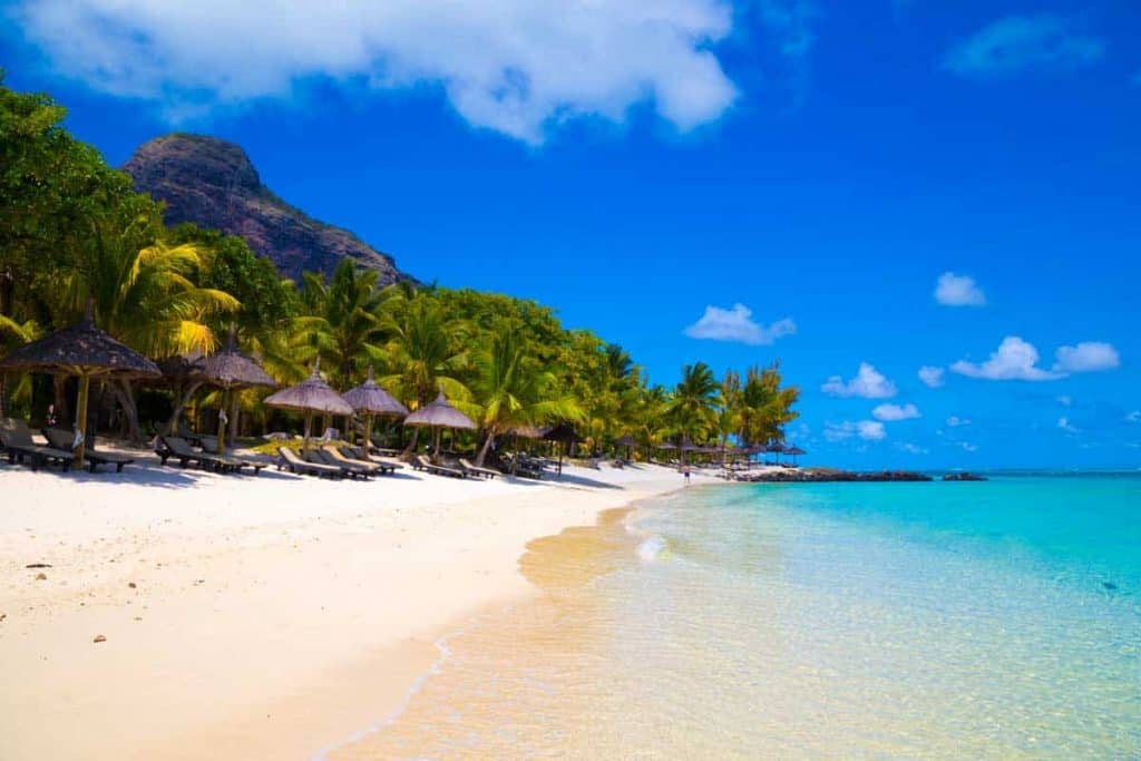 Der Strand von Mauritius
