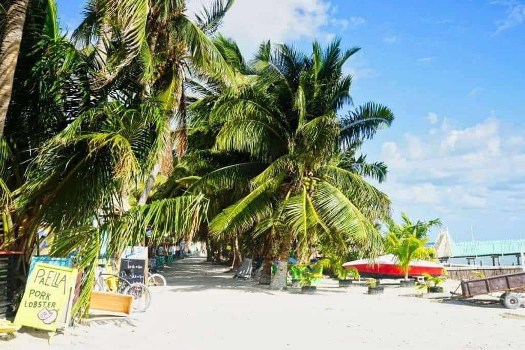 Strand von Caye Caulker Belize