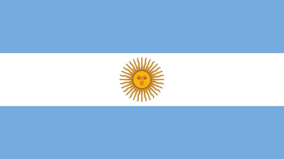 Die Flagge von  Argentinien