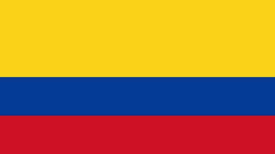 Die Flagge von Kolumbien