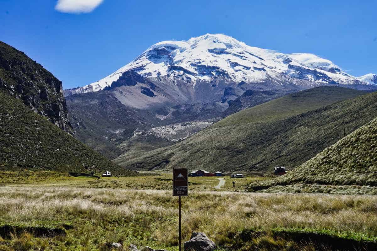 Der Vulkan Chimborazo ist der höchste Berg Ecuadors