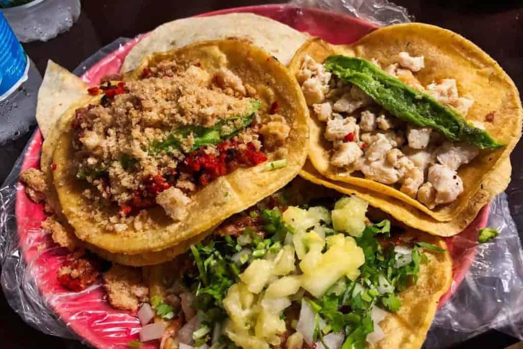 Tacos sind ein typisches Essen in Mexiko wie hier in Cancun