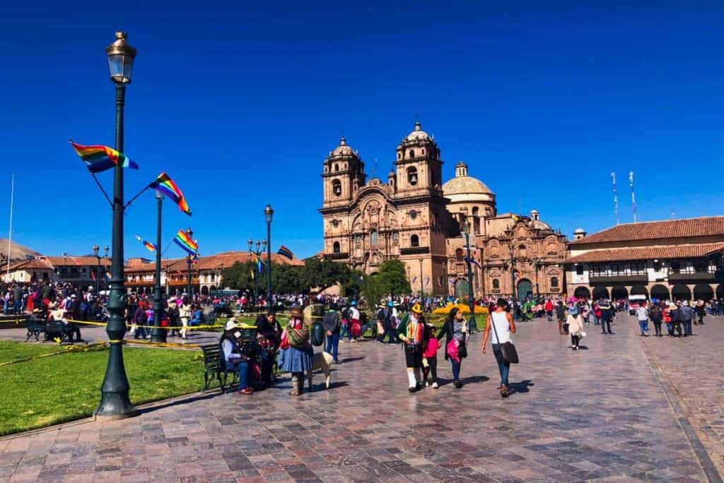 Zentraler Platz in der Stadt Cusco Peru