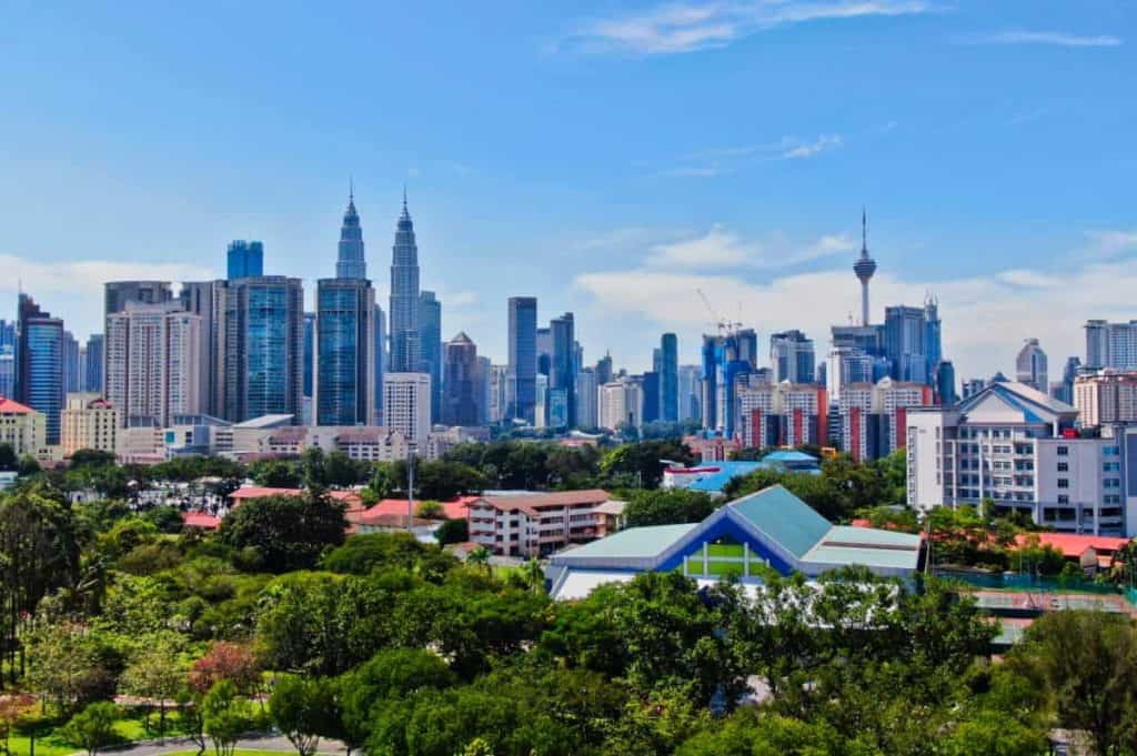 Kuala Lumpur vom Menara aus gesehen