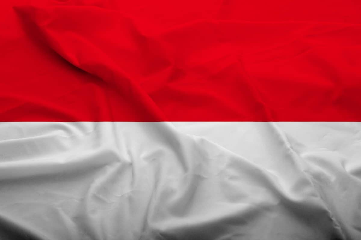 Die Flagge von Indonesien