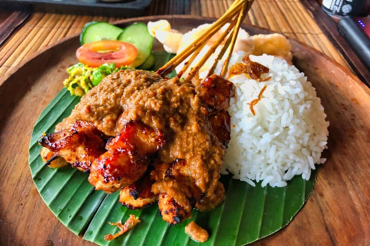 Chicken Satay in Bali