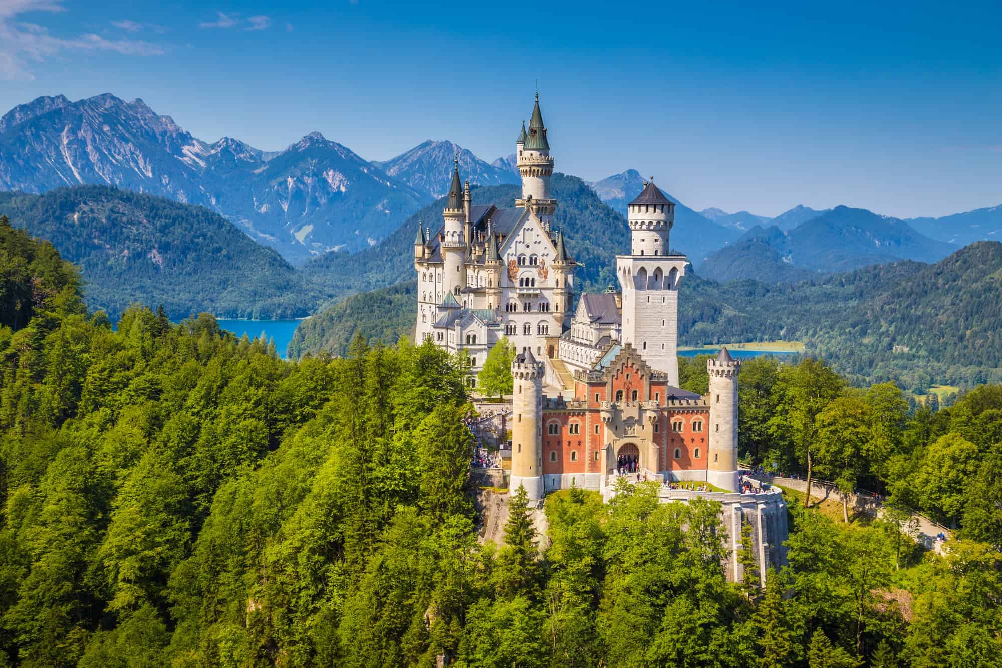 Das Schloss Neuschwanstein im schönen Bayern