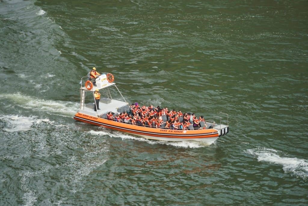 Bootsfahrt Iguazú-Wasserfälle